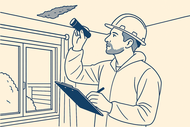 Asbestinventarisatie - 1 of 2 ruimtes - incl. 1 monster